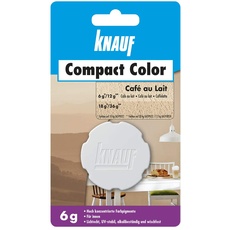 Bild Compact Colors Farb-Pigmente – Pigment-Pulver zum Einfärben von Putz, nicht staubend, hoch konzentriert und wischfest, Café au lait, 6-g