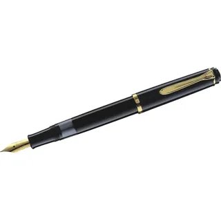 Pelikan Classic M200 Kolbenfüller schwarz/gold M (mittel)