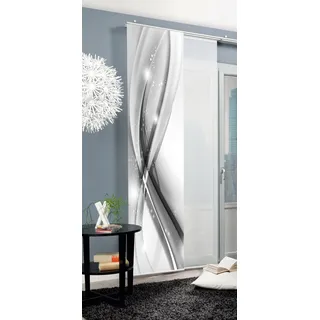 HOME WOHNIDEEN GLIWE Schiebegardine Paneelwagen 60 x 245 cm Grau 1 St