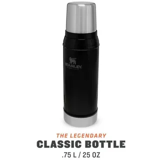 Classic Legendary Bottle matte black pebble 0,75 l