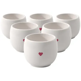 Villeroy & Boch Eierbecher With Love Weiß 6 St.
