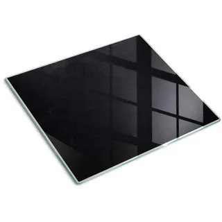 Tulup Glasplatte 60x52 cm Schwarzes Brett , Glas , 60x0.4x52 cm , Küchen, Küchenelektrogeräte, Herde, Herdabdeckplatten