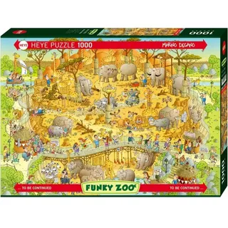 HEYE Puzzle Grü ner Zoo: Afrikanische Exposition 1000 Teile