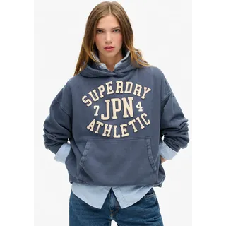 Superdry Kapuzensweatshirt »ATHLETIC APPLIQ OVERSIZE HOOD«, blau