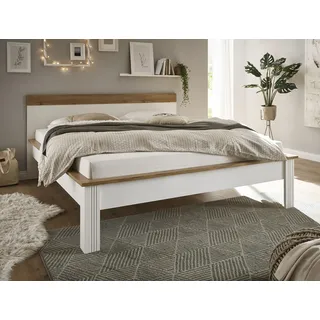 otto home Home affaire Einzelbett »WESTMINSTER Bett im Landhausstil, Doppelbett, Bettgestell« in verschiedenen Farben verfügbar, Liegefläche 90/140/180x200 cm, weiß