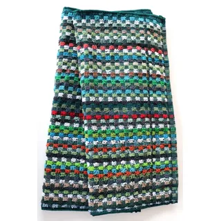 2x Handtücher Kracht Frottee Restgarn Tücher Gruben Handtuch Classic Bunt Teal