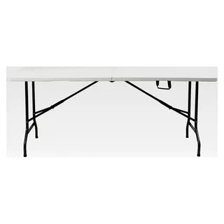 Klapptisch aus Kunststoff, 180 cm, für Garten, Balkon und Camping