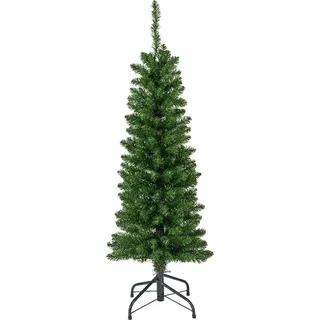 Künstlicher Weihnachtsbaum klein schmal Kiefer auf Ständer 150cm - Grün