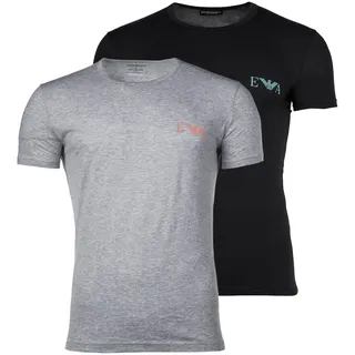 Emporio Armani T-Shirt »T-Shirt BOLD MONOGRAM 2er Pack«, bunt