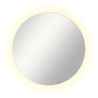 PISA Spiegel rund mit LED-Beleuchtung – FSC-Zertifiziert – Moderner Wandspiegel – 80 x 80 x 5 cm (B/H/T)