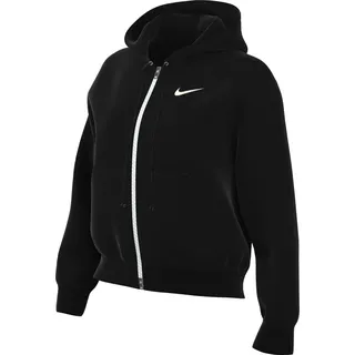 Nike Damen Phnx Fleece Std Full Zip HDY Jacke, Black/Sail, M