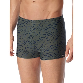 Schiesser Herren mit Bein Badehose, Khaki Floral, M EU