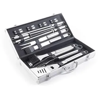G21 Grillbesteck 17-teilig, Aluminiumkoffer