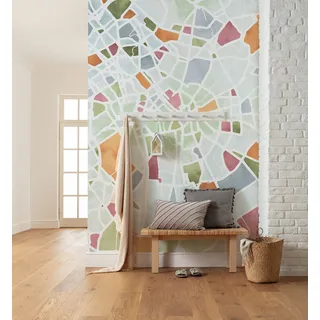 KOMAR »Komar Vlies Fototapete - City Map - Größe 150 x 250 cm« lila