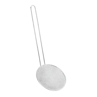 Metaltex Chef Line Schaumlöffel, Inox-Edelstahl, Schaumkelle mit feinem Gitter und Drahtgriff, Durchmesser: 15 cm