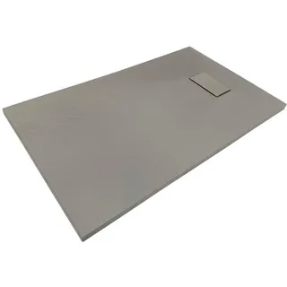 SANOTECHNIK Duschtasse, grau Kunststoff, 100x80x2.6 cm Antirutschbeschichtung, Badezimmer, Baden , Duschen, Duschtasse