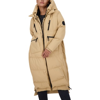 ALIFE and Kickin RihannaAK A Coat – Damen Winterjacke Parka – Mantel mit Kapuze – Perfekt für Kalte Tage, Herbst & Winter – Robuste Jacke Sepia L