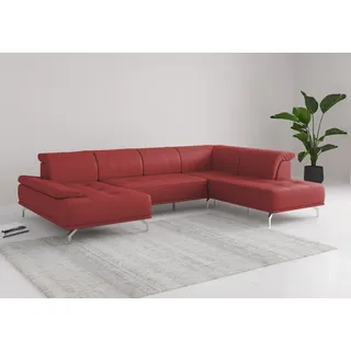 OTTO home Wohnlandschaft 3-Sitzer rot