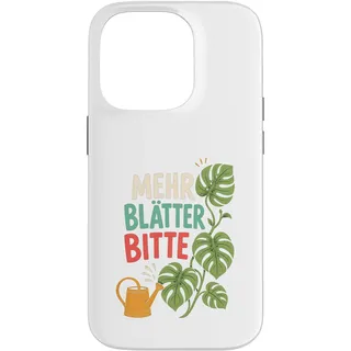Hülle für iPhone 14 Pro Monstera Deliciosa I Tropische Zimmerpflanze Topf Zucht