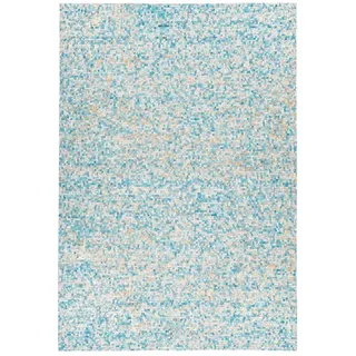 Arte Espina Finish 100 Lederteppich 160 x 230 cm Blau/Gold/Türkis