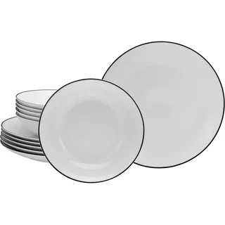 CreaTable Luna Kombiservice 12-tlg. schwarz