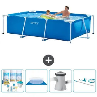 Rechteckiger Frame Pool - 260x160x65 cm - 5-teilig S20827 - Blau