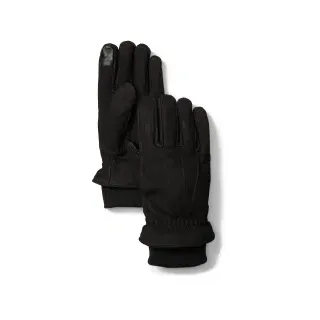 Timberland für Herren. TB0A65TE0011 Lederhandschuhe mit schwarzer Rippenstrickware (XL), Lässig