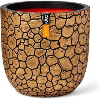 Capi Pflanztopf Kugel Clay Ø 43 cm x 41 cm Gold-Schwarz