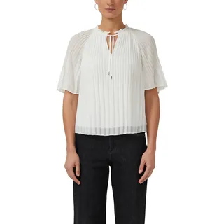 s.Oliver Festliche Chiffon-Bluse mit Plissee und Rüschen