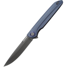 Harnds Assassin Titanium Klappmesser Outdoor Messer,Schnelles Öffnen Taschenmesser mit Sandvik 14C28N Klinge und G10 Handgriff mit Sicheres Verriegeln,111g 22,8cm Camping messer (Grau Titan)