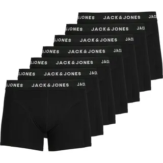JACK & JONES Huey Boxershorts Black / Weiß S 7er Pack