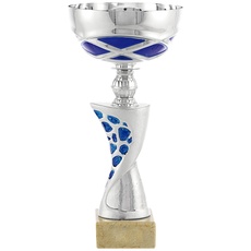 Art-Trophies TP143 Elite Sport-Trophäe, Silber/blau, 27 cm