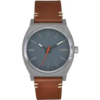 Nixon Herren Armbanduhr Time Teller Leather mit Armband aus Leder, Wasserdichtigkeit: 10 Bar Gehäusedurchmesser: 37,00 mm, A1373-5195-00