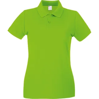 Fruit of the Loom - Poloshirt für Damen kurzärmlig BC3906 (S) (Limettengrün) - Grün