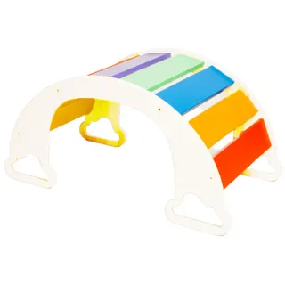 Wippe , Multicolor, Weiß , Holz , Birke , Sperrholz , 40x75x37 cm , EN 71, Ce , Babymöbel & Kindermöbel, Babyzimmer, Babywippen & Babyschaukeln