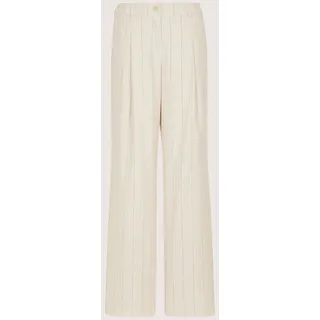 Madeleine Bundfaltenhose Nadelstreifen Beige 21