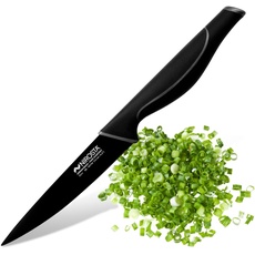 Spickmesser Wave 24 cm – Hochwertiger Edelstahl – Scharfes Messer in Profi-Qualität für Gemüse, Obst & Co – Beschichtete Klinge für einfacheres Schneiden – Soft-Touch-Griff