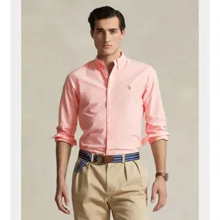 Polo Ralph Lauren für Herren. 710549084008 Slim Fit Oxford Hemd rosa (L), Lässig, Baumwolle, Langarm
