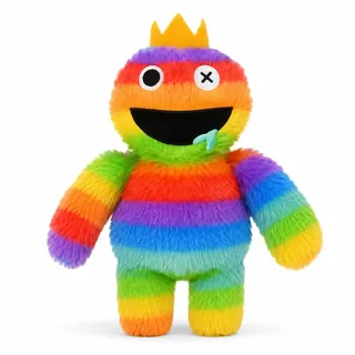Wiztex Roblox Kuscheltier Rainbow Friends Plüschtier 30 cm Multicolor Stofftier Geschenk für Kinder - Bunt