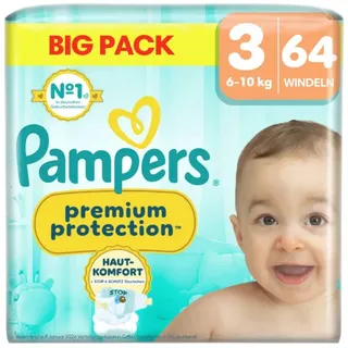 Pampers Premium Protection Gr. 3 (6-10 kg) 64 St.