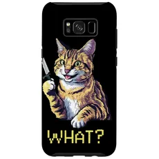 Hülle für Galaxy S8+ Katze Messer Design Witzige Tier Katzen