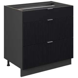 Vicco Schubladenschrank Fame-Line 80 x 82 x 51,6 cm Schwarz