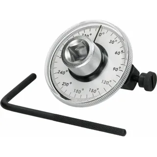 Drehwinkelmesser 1/2 Zoll, 70mm Durchmesser, 0-360° Messbereich, 2°-Skala, Feststellschraube