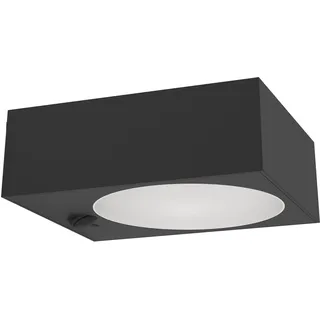 EGLO LED Wandlampe außen Darfano, Outdoor Solarlampe mit Bewegungsmelder, Solar Außenlampe aus Kunststoff in Anthrazit, Außenbeleuchtung neutralweiß, IP54