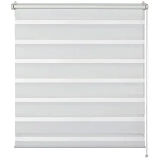 Schöner Wohnen Doppelrollo Tilda 45 x 150 cm transparent/weiß