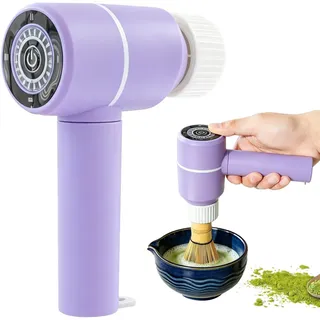 Matcha Schneebesen Elektrisch, Handlicher Matcha Quirl, Wiederaufladbarer Mixer Küchenhelfer, Elektrischer Matcha Schneebesen Für Teezeremonie Und Küche, 3 Geschwindigkeiten