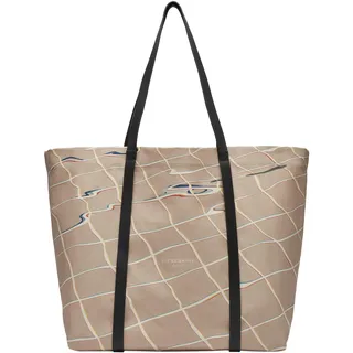 Liebeskind Berlin Damen-Shopper „Aurora“ – Große Canvas-Tasche Damen mit Reißverschlussfach und Leder-Schulterriemen – Shopper Bag Women – Passend für Laptops bis 16 Zoll – Light Bag, Sandy