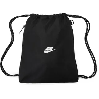 Nike Unisex Heritage Drawstring 2.0 Beutel, Black/Black/White, One Size