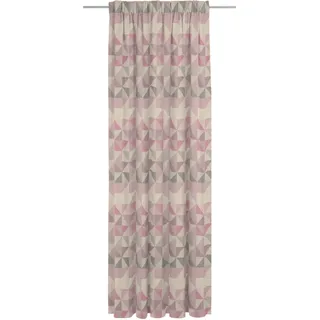 Vorhang ADAM "Bio Bel" Gr. 1, rosa, B:142cm H:145cm, Jacquard, Baumwolle, Gardinen, Vorhang, aus 100% Bio-Baumwolle