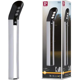 Paulmann Solar Pollerleuchte Kunststoff 84,8 cm inkl. Bewegungsmelder grau